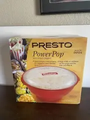 PRESTO Power Pop Microwave Popcorn Red 04834