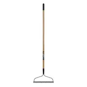 Gardenmaster 16T Steel Bow Rake Spreading/Clearing Garden Soil Hardwood Handle