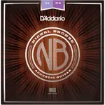 【可洛音樂】正版公司貨 D'ADDARIO 民謠吉他弦 鎳弦系列 11-52 NB1152