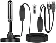 Snblzhef HD Digital TV Antenna 37dB High Gain Amplified HD TV Antenna Multi-Use Indoor Outdoor Digital HD Freeview Aerial Cable,A