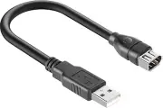 PASOW Firewire IEEE 1394 6 Pin Female to USB 2.0 A Male Adapter Converter Cab...
