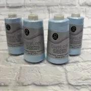 Lot of 4 Coats Surelock Overlock Thread 3,000yd-Icy Blue, 6110-4310 NEW