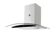 Trinity TR60G60 60cm Built-in Curved Glass Rangehood 1 piece flue cover