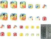 jamgeery Press On Nails Toes,Summer Toenail Press On - Art Stickers Decals for Adults Daughter Hobby Crafts Family Beach Professional Pedicure Friends