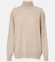 [The Row] The Row Jabari cashmere turtleneck sweater AU 12 beige