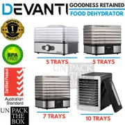 5/7/10 Trays Food Dehydrators Jerky Fruit Dryer Maker Stainless Steel Preserver