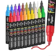 Paint Markers, 20 Colors Oil-based Waterproof Paint Marker Pen Set, Never Fade Quick Dry And Perma-jie xi