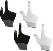 NOLITOY 2 Pairs Touch Screen Gloves Typing Gloves for Women Men Gaming Thumb Sleeve