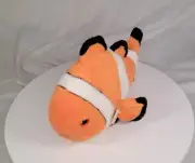 Wild Republic Clown ("Nemo") Fish Plush Stuffed Animal Orange White Black 13"