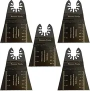 Pack of 5 x 65mm Wide Oscillating Multi Tool Blades/Wood Cutter Saw Blades Set Compatible with Dremel Fein Multimaster Makita Stanley Worx Dewalt Multi Tool Etc Oscillating Multitool Blade
