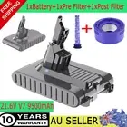 1 Set 21.6V 9500mAh Battery & Filter For Dyson V7 Animal V7 Absolute Motorhead