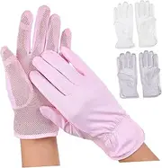 [FOMIYES] Women's Sun Protection Gloves Silky Cooling Touchscreen Gloves for Driving Cycling Outdoor Sports
