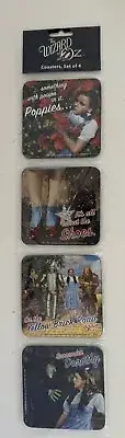 VANDOR COASTERS WIZARD OF OZ CORKED BACKED SET OF 4 NEW IN PACKAGE
