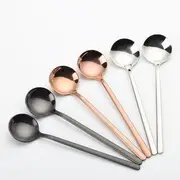Stainless Steel Coffee Teaspoon Gunmetal - One Size