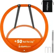Golfguru Golf Chipping Net Set with Golf Hitting Mat with Portable Carry Bag,...