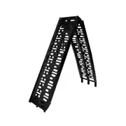 Foldable Aluminium Atv Trailer Ramp - Black