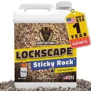 Lockscape Sticky Rock Glue for Landscaping (1 Gallon) - Super Adhesive, Non-Toxi