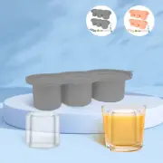 2 Pcs Ice Cube Tray for Tumbler Silicone Ice Cube Molds with Lids Easy ༆༆