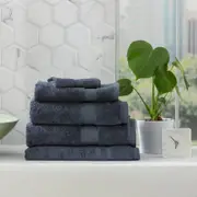 Renee Taylor Stella 5 Piece Indigo Towel Pack