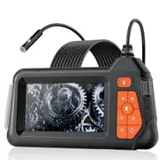 Borescope Endoscope Camera with Light, Dual Lens Industrial Endoscope Borescope Inspection Camera, 1080P HD Flexible 5 Meters Waterproof Bore Scope
