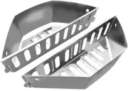Set of 2 Stainless Steel Charcoal Baskets Char-Baskets for Grilling Ideal for 2"