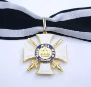 Order of the Prussian Crown 2nd Class with Swords with Ribbon