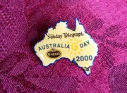 Sunday Telegraph Australia Day 2000 Pins, Badges