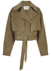 Nanushka Satoyo Wool-blend Jacket - Khaki - M (UK 12 / M) M (UK 12 / M)