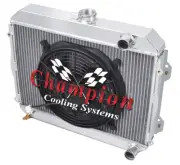RC Champion 3 Row Radiator W/ 12" Fan for 1971 - 1974 Toyota Corolla #CC435 (for: Toyota)