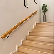 30cm~450cm Stairs Handrail Wooden Wall Staircase Banister Handrails for Indoor Kindergarten Lofts Decking Hand Railing for Stairs 1m 2m 300cm 4m(3.3ft/100cm)