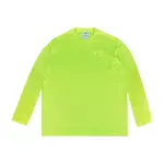 Y-3螢光印花LOGO棉質長袖圓領T恤(男款/螢光綠)