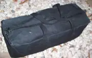 TOOL & CAMPING BAG HEAVY DUTY CANVAS 18" - 46CM BLACK / TENT PEG BAG NEW MADE