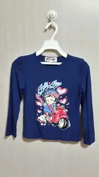 在飛比找Yahoo!奇摩拍賣優惠-BETTY BOOP 貝蒂藍色上衣