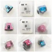 HP02 Genuine & Compatible Ink Cartridge Sealed for HP Printer Various Colors