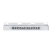 United Pacific 21424 Mud Flap Hanger Mud Flap Plate, Top, Stainless, With 11