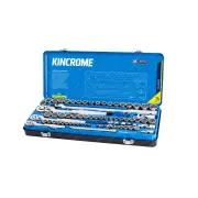 74 Pcs of Kincrome 1/4 3/8 & 1/2" Drive Socket Set - Metric & Imperial