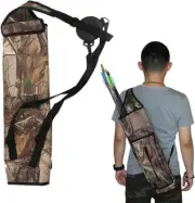 Camouflage Style Archery Back Arrow Holder Shoulder Hung Target Shooting Quiver