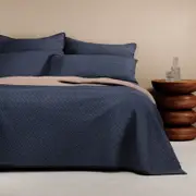 Sheridan Kahri Bed Cover in Night Shadow Size: King Polyester