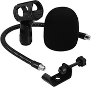 Generic 1 Set Adjustable Gooseneck Microphone Stand Table Clamp Lightweight Desk Mount for Podcasting Live Streaming Recording Flexible Rotation for Angles