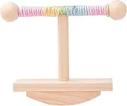 Bird Stands for Parrots | Bird Grinding Claw Toy - Wooden Tabletop Rocking Stand, Pet Supplies for Outdoor Aviary Play and Exercise Climbing