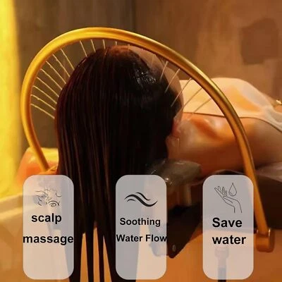 Head Spa Equipment Frame with Pump Scalp Massage Water Outlet Basin Attachment