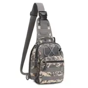 Tactical Backpack, Waterproof Military Cross-body Molle Sling Shoulder Camo C