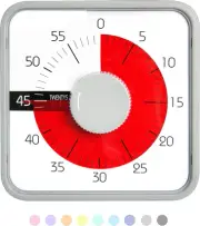 Countdown Timer 7.5 Inch; 60 Minute 1 Hour Visual Timer - Classroom Teaching Too