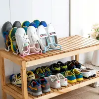 在飛比找樂天市場購物網優惠-新款 多功能二合一可立兒童收納鞋架個裝陽臺曬鞋架晾鞋架塑料