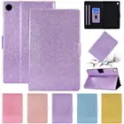 For Samsung Galaxy Tab A9 Plus 8.7 11.0 Tablet Case Glitter Leather Stand Cover