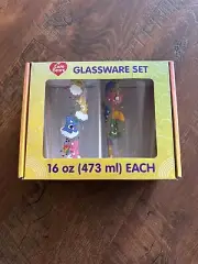 Care Bears Glassware Set 16oz (473 ml) New In Box!