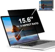 15.6 Inch 16:9 Laptop Privacy Screen Protector, Privacy Filter Screen Protector for 15.6 Inch Laptops, Anti-Peek and Glare Privacy Screen Protector for HP, Dell, ASUS