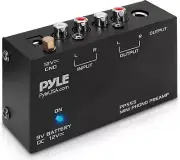 Phono Turntable Preamp - Mini Electronic Audio Stereo Phonograph Preamplifier wi
