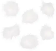 Sewroro 6pcs Faux Fox Fur Pompom Balls White Fluffy Keychain Accessories for Hats Bags Scarves Lightweight Stylish Durable Pendant for Party Decorations