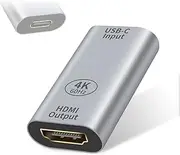 Duttek USB C to HDMI Adapter 4K@60Hz ,USB 3.1 Type C Female to HDMI Female Extender Adapter ,USB-C to HDMI Adapter for Notebook, Projector, TV, Computer, Monitor.